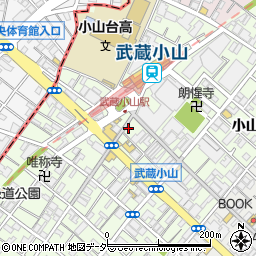 松屋武蔵小山店周辺の地図