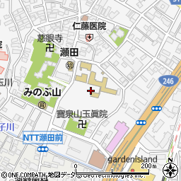 東京都世田谷区瀬田4丁目16周辺の地図