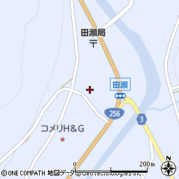 中津川市社会福祉協議会　福岡支所宅老所かざぐるま周辺の地図