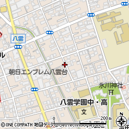 東京都目黒区八雲周辺の地図