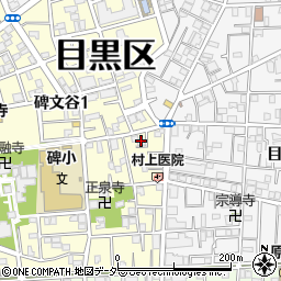 碑文谷 坂本周辺の地図