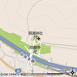 与瀬神社周辺の地図