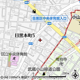 東京都目黒区目黒本町5丁目12周辺の地図