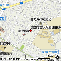 東京都世田谷区深沢4丁目周辺の地図