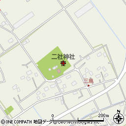 二社神社周辺の地図