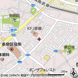 ＪＡセレサ川崎稲田周辺の地図