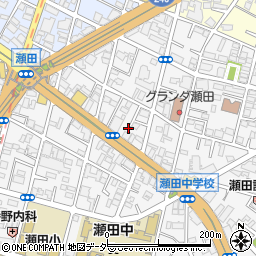 東京都世田谷区瀬田3丁目3周辺の地図