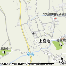 山梨県南アルプス市上宮地1344周辺の地図