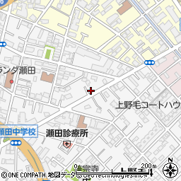 東京新聞　瀬田販売所周辺の地図