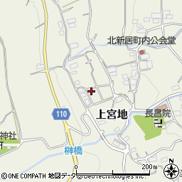 山梨県南アルプス市上宮地1343周辺の地図