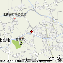 山梨県南アルプス市上宮地1160-2周辺の地図