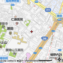 東京都世田谷区瀬田4丁目20周辺の地図