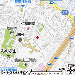 東京都世田谷区瀬田4丁目20-6周辺の地図