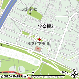 宇奈根龍王公園周辺の地図