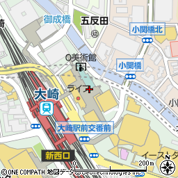 日本栄光酒場 ロッキーササヤ 大崎周辺の地図