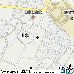 福井県敦賀市山泉周辺の地図