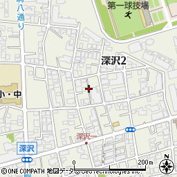 東京都世田谷区深沢2丁目周辺の地図