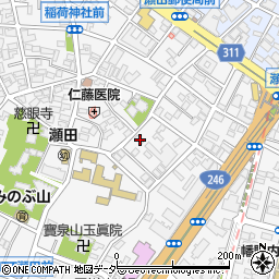 東京都世田谷区瀬田4丁目20-8周辺の地図