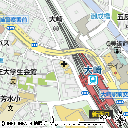 ファミリーマートトキワ大崎店周辺の地図