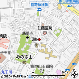 東京都世田谷区瀬田4丁目17-5周辺の地図