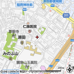 東京都世田谷区瀬田4丁目18-22周辺の地図