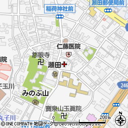 東京都世田谷区瀬田4丁目17周辺の地図