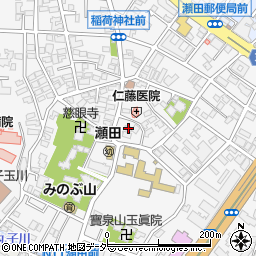 東京都世田谷区瀬田4丁目17-8周辺の地図