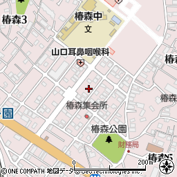 千葉県千葉市中央区椿森周辺の地図