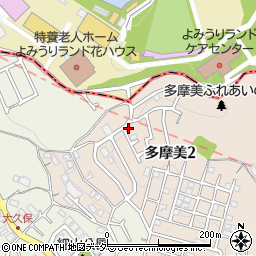 多摩美こぶし公園周辺の地図