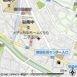 リビングパーク鎌田３駐車場周辺の地図