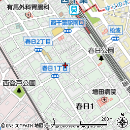 千葉県千葉市中央区春日周辺の地図