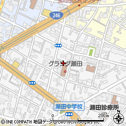 東京都世田谷区瀬田3丁目8周辺の地図