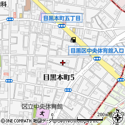 東京都目黒区目黒本町5丁目18周辺の地図