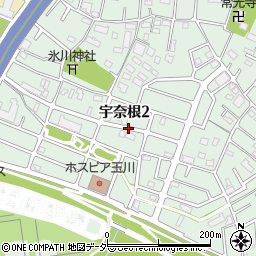 東京都世田谷区宇奈根2丁目周辺の地図
