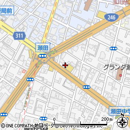 東京都世田谷区瀬田3丁目5周辺の地図