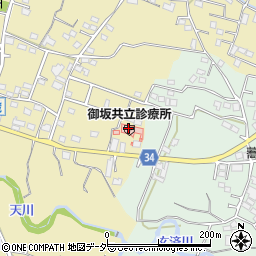 居宅介護支援　事業所御坂共立診療所周辺の地図