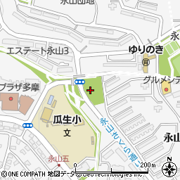 東京都多摩市永山周辺の地図