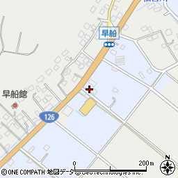 千葉県山武市早船ト周辺の地図