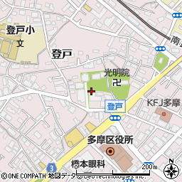 神奈川県川崎市多摩区登戸周辺の地図