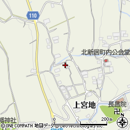 山梨県南アルプス市上宮地1303周辺の地図