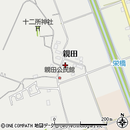 千葉県山武市親田周辺の地図