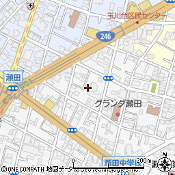東京都世田谷区瀬田3丁目7周辺の地図