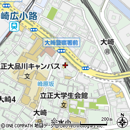 セブンイレブン品川大崎３丁目店周辺の地図