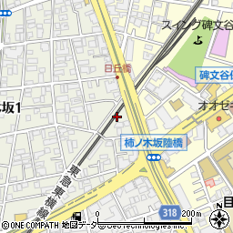 東京都目黒区柿の木坂1丁目4周辺の地図