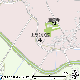 上泉公民館周辺の地図