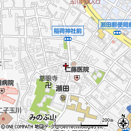 東京都世田谷区瀬田4丁目34-18周辺の地図