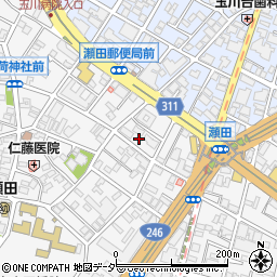 東京都世田谷区瀬田4丁目26周辺の地図