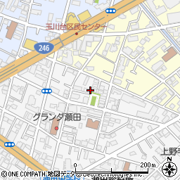 東京都世田谷区瀬田3丁目13周辺の地図