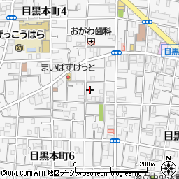 東京都目黒区目黒本町周辺の地図