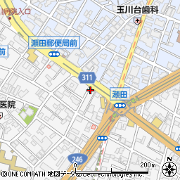 瀬田歯科周辺の地図